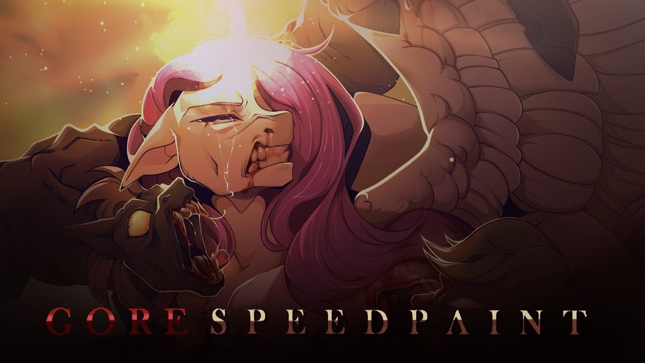 [GORE/13+] Дружба — это трагедия (коллаборация) — MLP Speedpaint