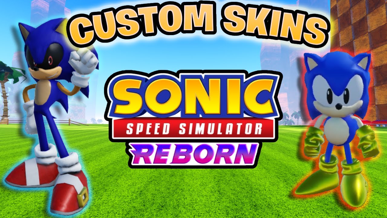 Я сделал *КАСТОМНЫЕ СКИНЫ* для Sonic Speed ​​Simulator!