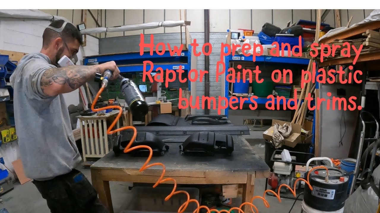 Raptor Painting Plastic Trims And Bumpers No Pealing Or Flaking How To Do It Van Conversion