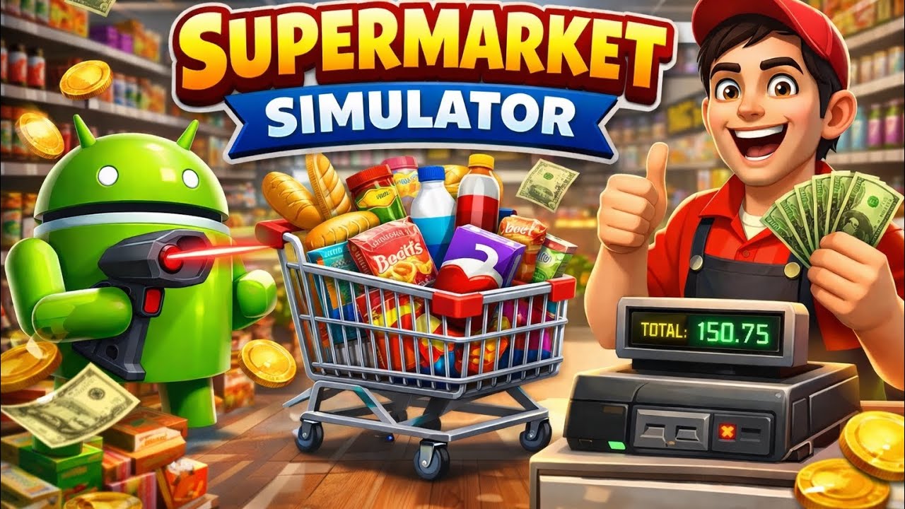 Jugando Supermarket Simulator en Android