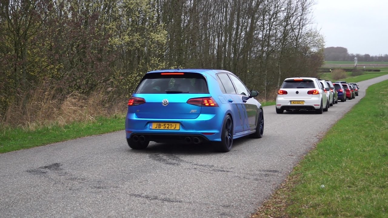 Cars arriving at the BIGGEST GTI/R Meeting | VAG cars accelerating & revving! (3/4)
