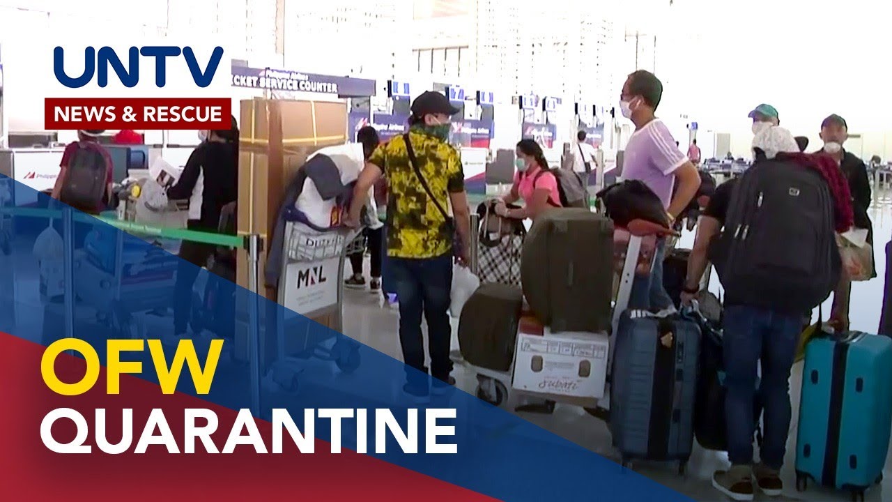 DOLE, nakiusap kay Pangulong Duterte na paikliin ang OFW 14-day quarantine