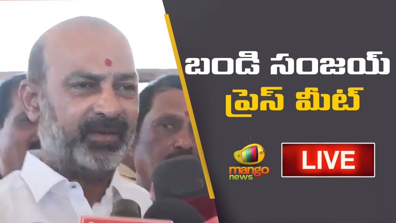Bandi Sanjay Press Meet Live at Parade Ground | Mango news