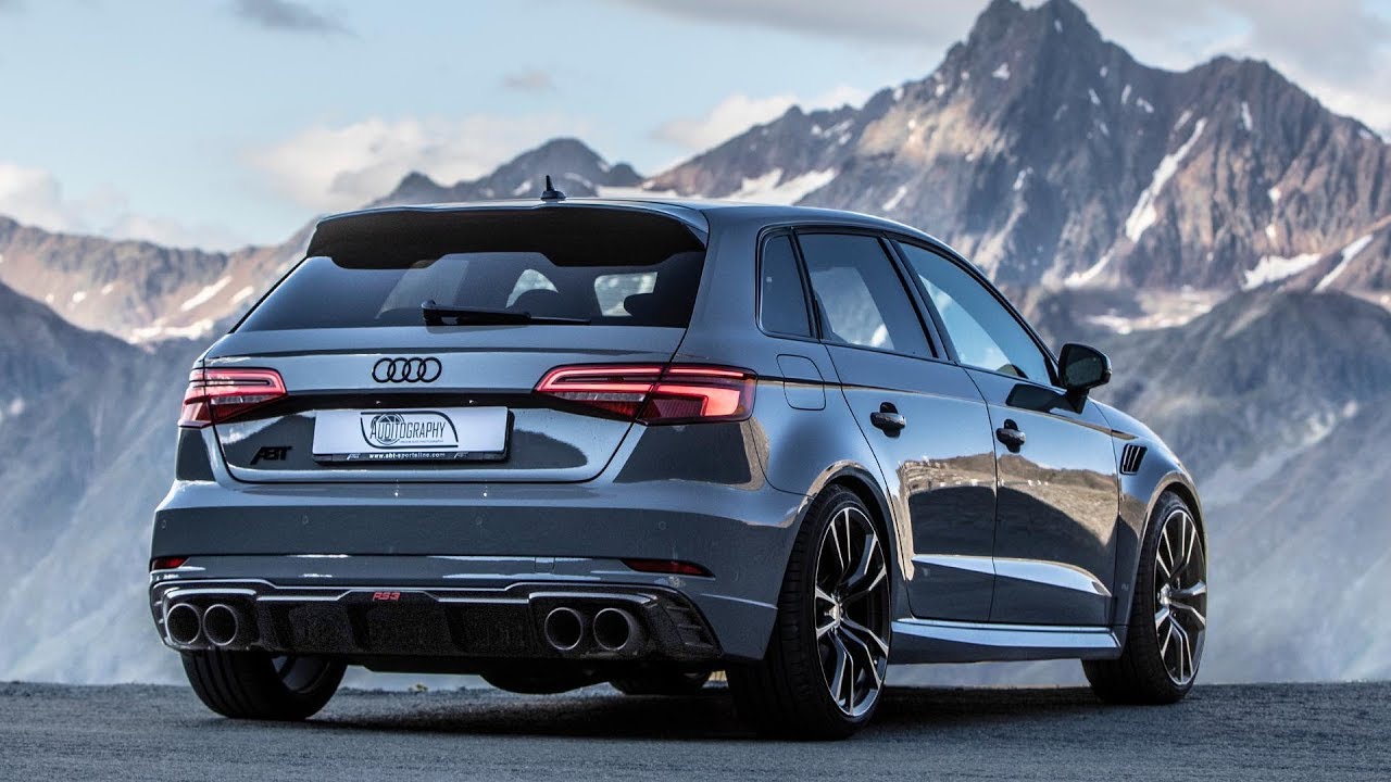 CLIMBING THE ALPS IN A 500HP(!!) 2018 AUDI RS3 SPORTBACK ABT - Nardo Gray, Black Optics etc