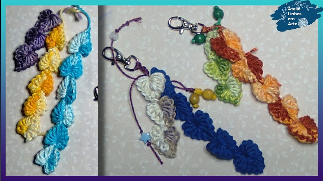 ❤ CORRENTE DE CORAÇÕES ❤  Fácil e Rápido | ❤  |  EASY Crochet Heart ❤