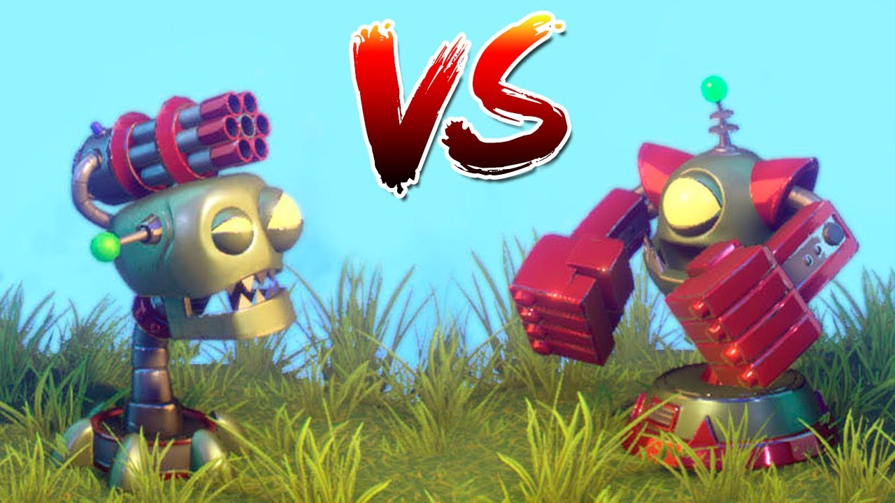 BOT AMETRALLADORA VS BOT BOXEADOR | Plants Vs Zombies: Garden Warfare 2