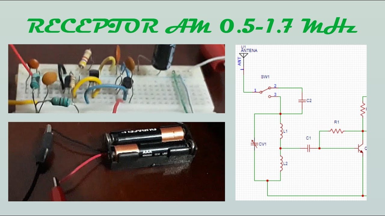 📻 Receptor de radio am casero | Receptor de radiofrecuencia sintonizada casero sin diodo simple MW