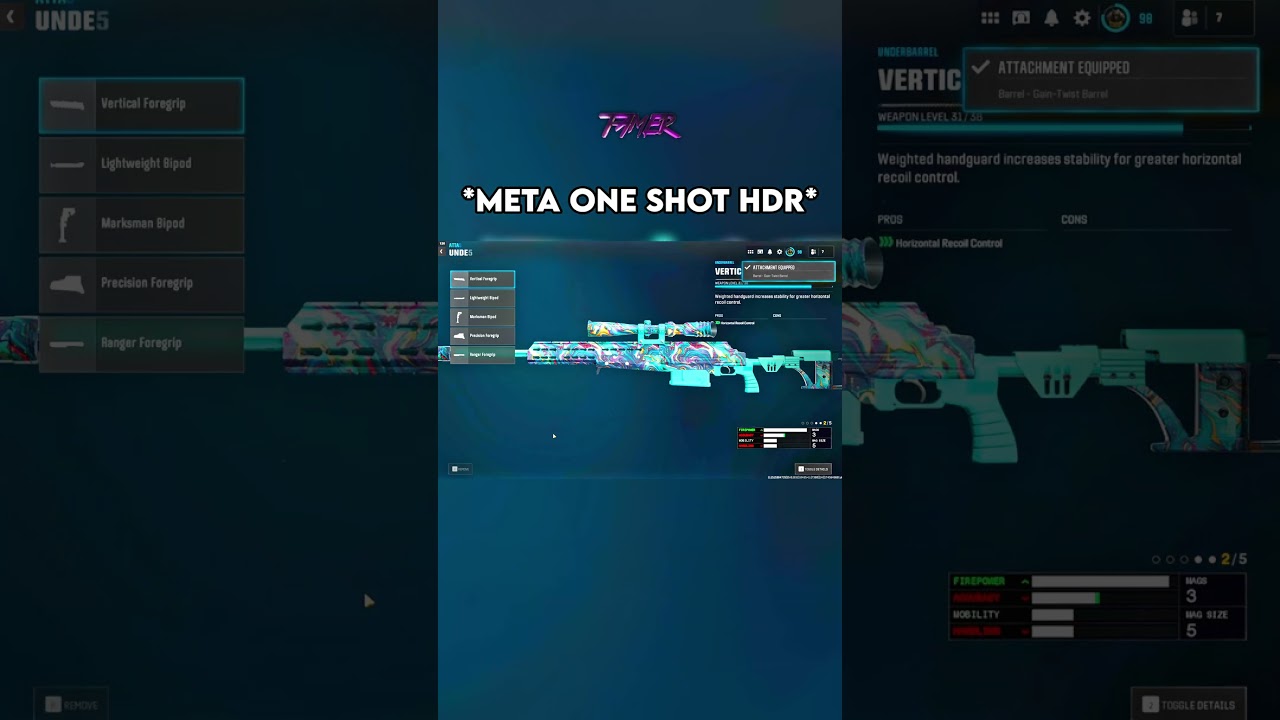 THE *META* HDR BUILD is BROKEN on WARZONE 👑 #warzone #callofduty #bo6 #rebirthisland #cod #shorts