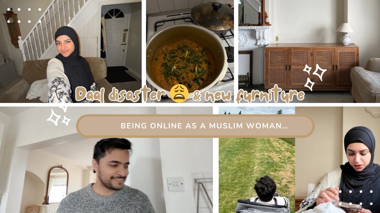 New Home Chaos: Cleaning, Cooking Flop, new furniture & Muslim Woman Online Real Talk 🫣🧼🫧👩🏽‍🍳