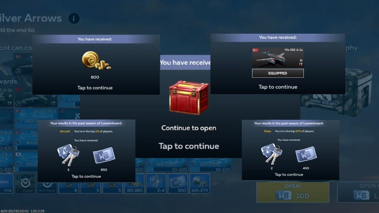 The Rest of the Leaderboard Awards arrived | War Thunder Mobile 