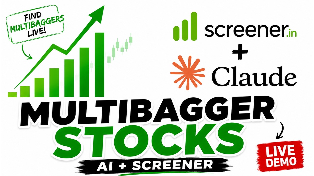 How to find Multibagger Stocks using Screener & Claude AI | Stock Market Basics 
