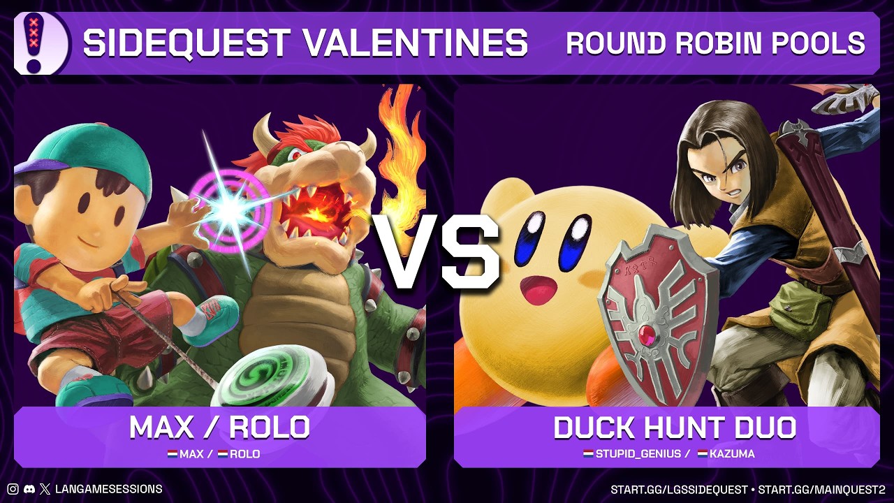 Max / Rolo VS Stupid_Genius / Kazuma - RR Pools - LGS: The Sidequest Valentines - SSBU