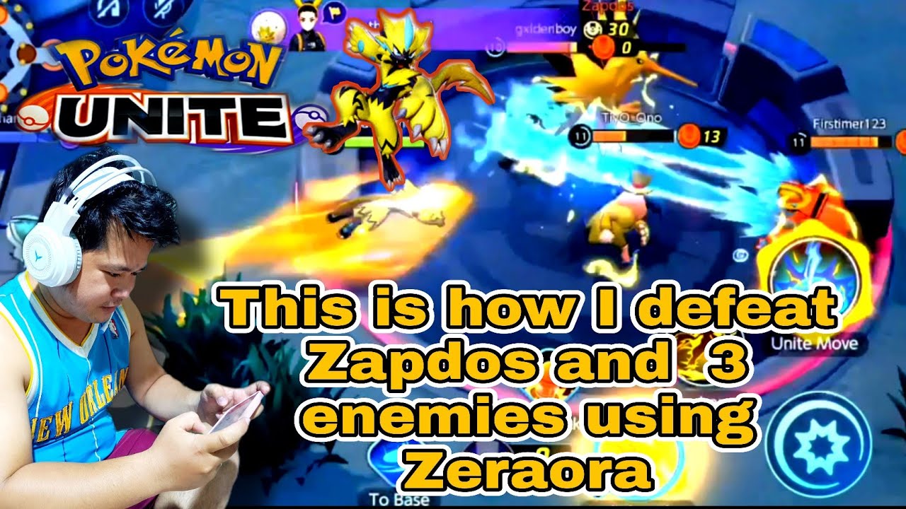 Zeraora The Best Speedster in Pokemon Unite | How to Used Zeraora