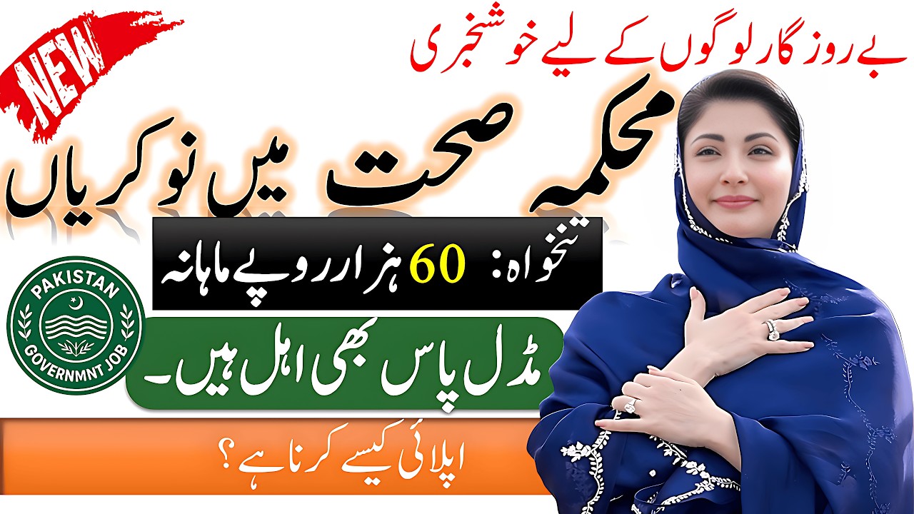 Health Department Jobs 2026 | Pakistan Government Job | New Jobs In Punjab