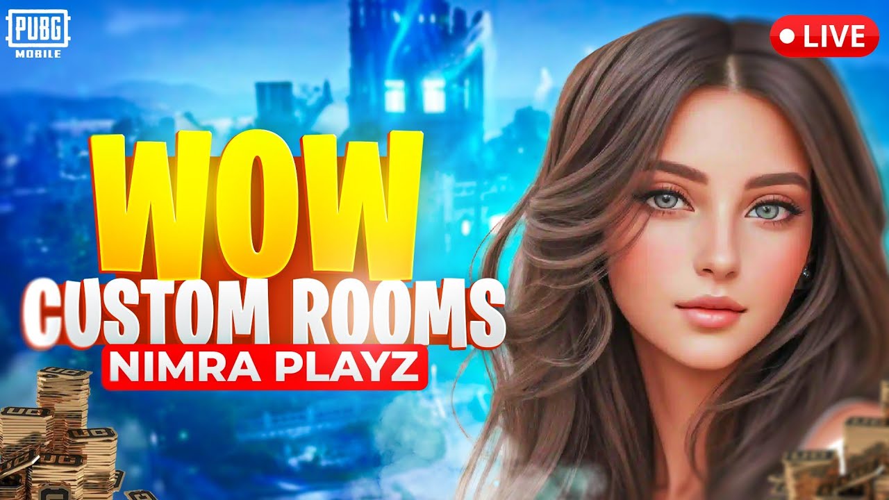 PUBG Mobile Live | WOW CASH AND UC CUSTOM ROOM| Nimra Playz |#pubgmobile #ucgiveaway