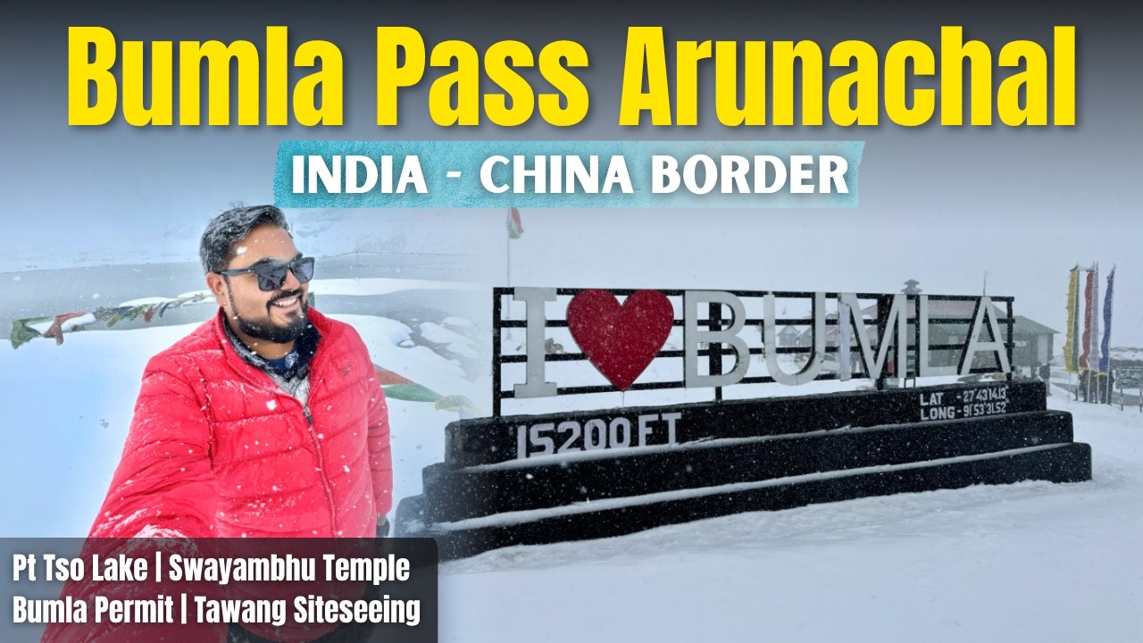 Heavy Snowfall at BUMLA PASS | India - China Border | Tawang Arunachal Pradesh