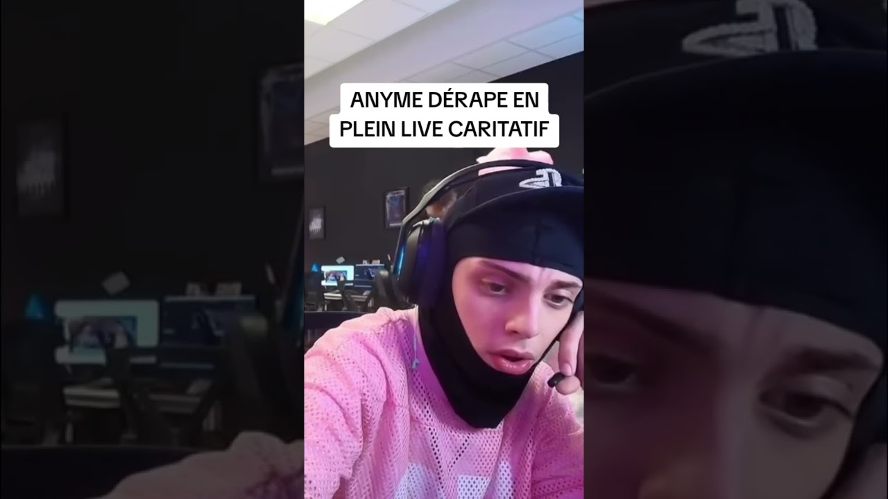 Anyme d&eacute;rape en plein live caritatif 😳 #anyme