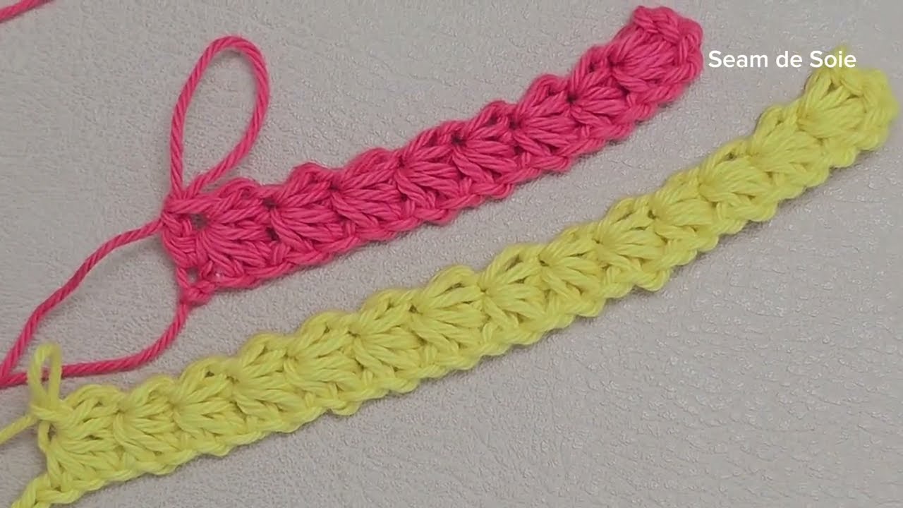 Unique crochet trim. Beginner friendly crochet techniques 