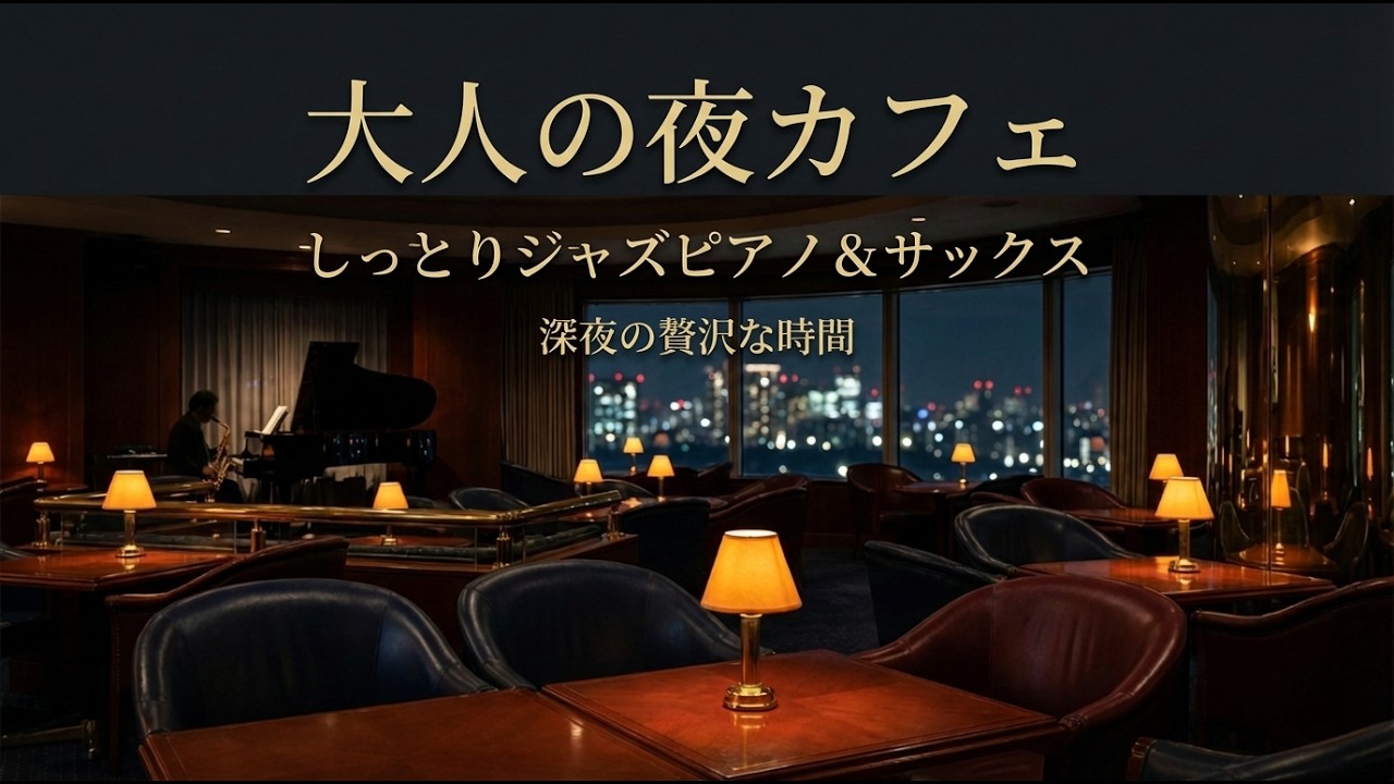 【夜カフェBGM】もう少しだけここにいたい夜  夜景とジャズで過ごす特別な時間