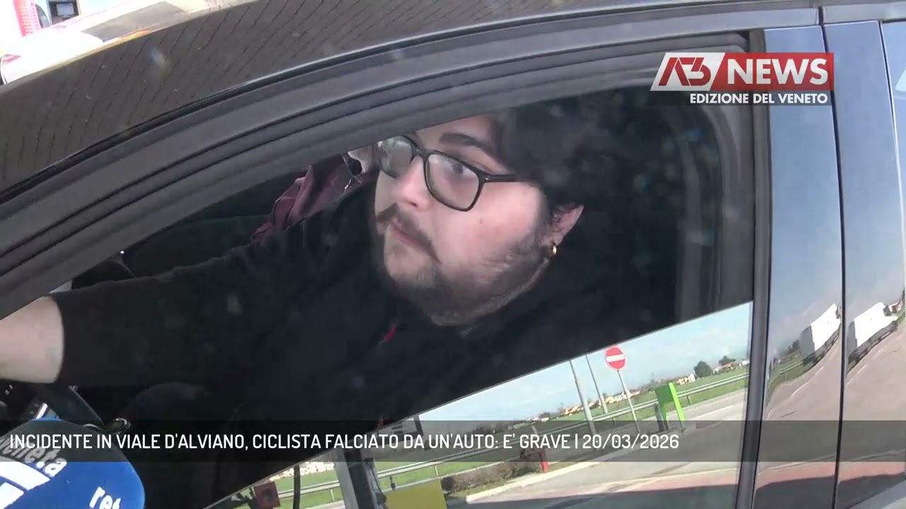 INCIDENTE IN VIALE D'ALVIANO, CICLISTA FALCIATO DA UN'AUTO: E' GRAVE | 20/03/2026