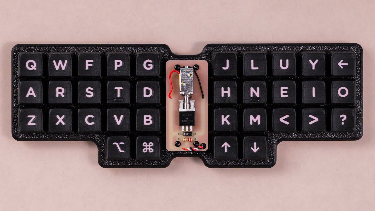Adding a Solenoid for Haptic Feedback to my Mechanical Keyboard