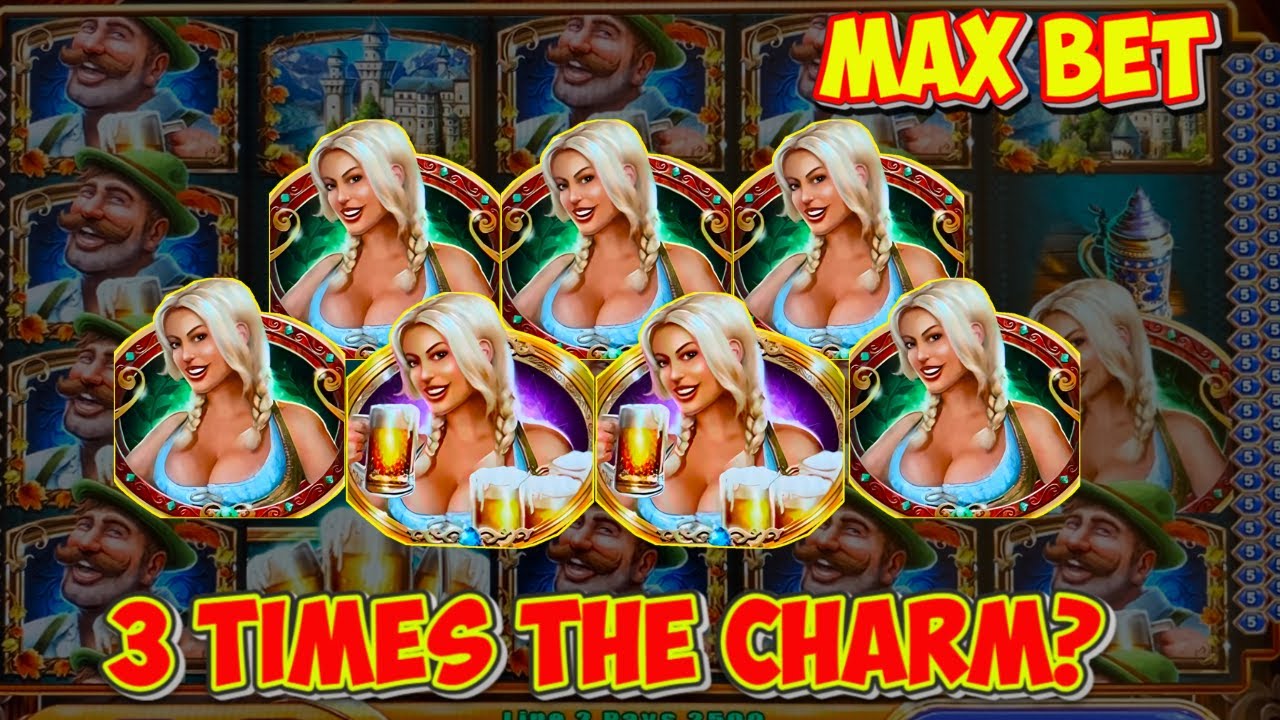 First Spin Bonus - WIN on Bier Haus Slot Machine!  WMS Classic MAX BET Live Play BONUS FRENZY 2025!