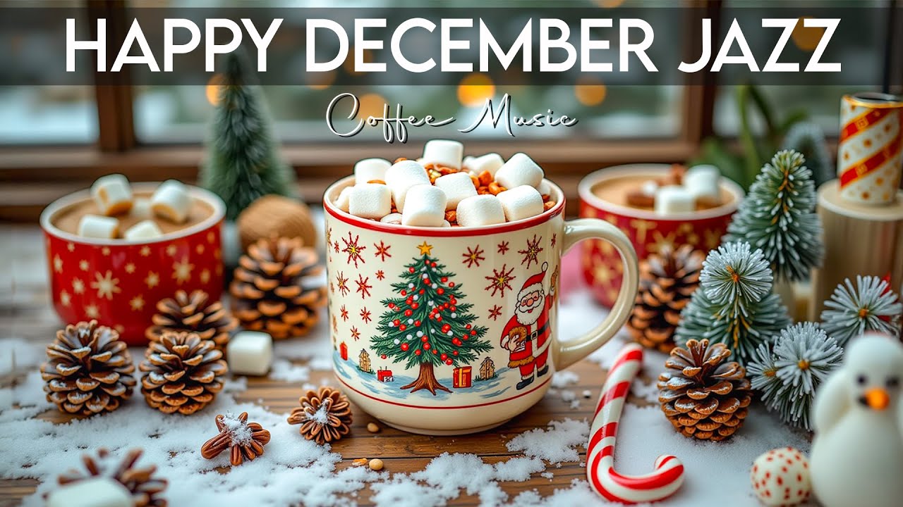Happy December Jazz ☕ Relaxing Jazz Instrumental Music & Bossa Nova Piano for Studying, Working
