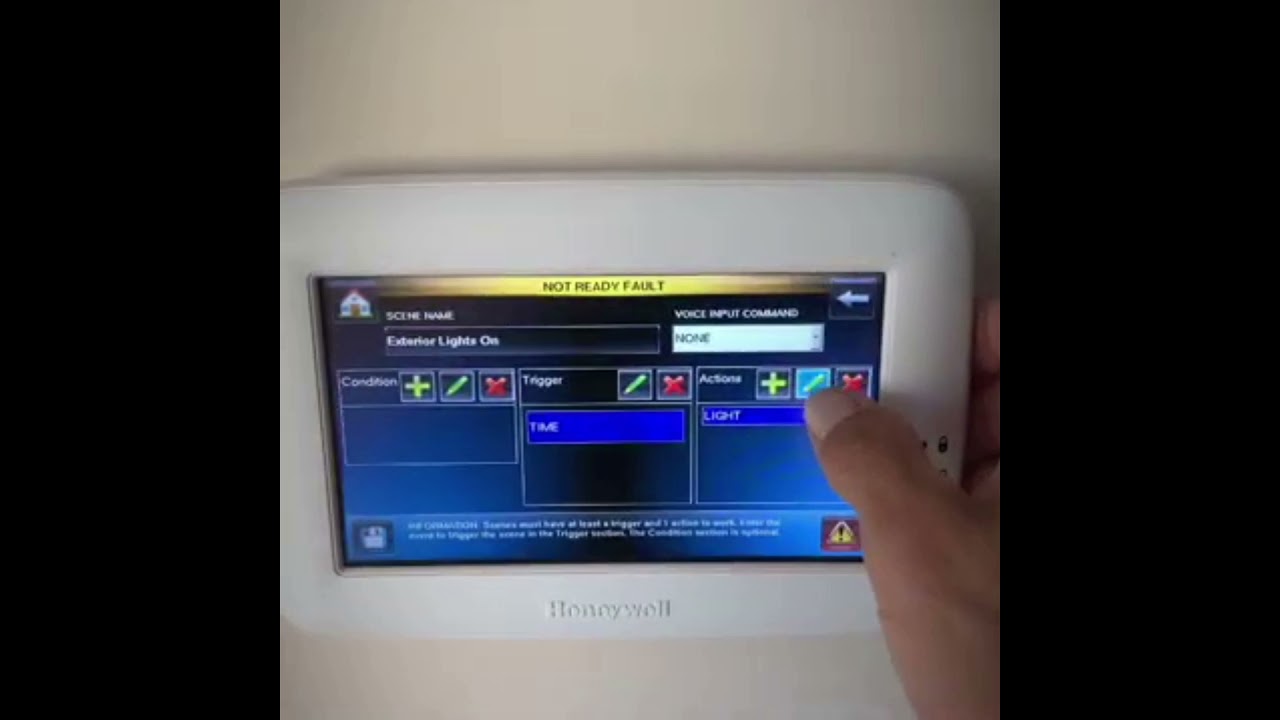 How to Create a Scene on Honeywell Tuxedo Touch | Security & Smart Home Automation Tutorial