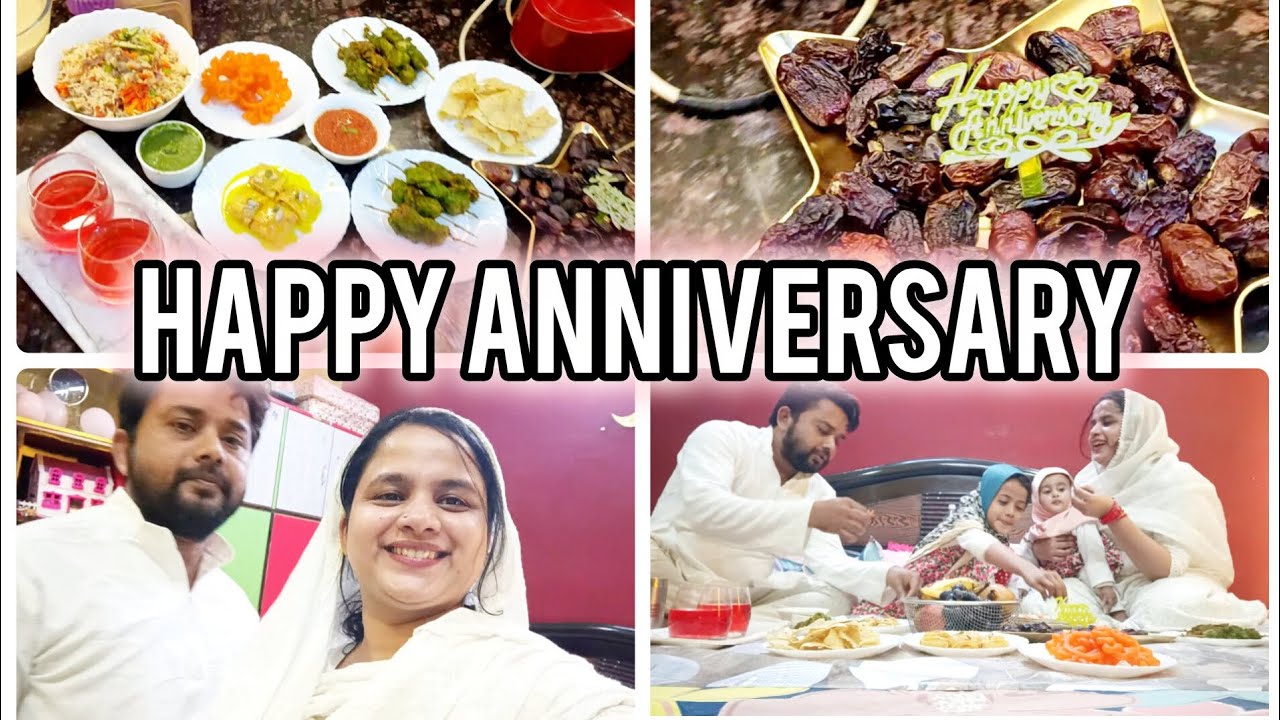 Alhamdulillah shadi k 9 saal | pehli baar ramzan me Anniversary | spcl cake | simple elegant iftar