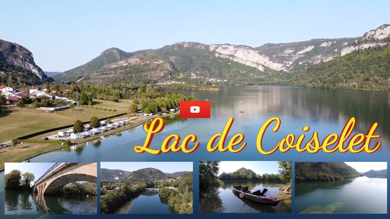 Le lac de Coiselet et la Bienne dans un écrin de verdure avec les énormes carpes.