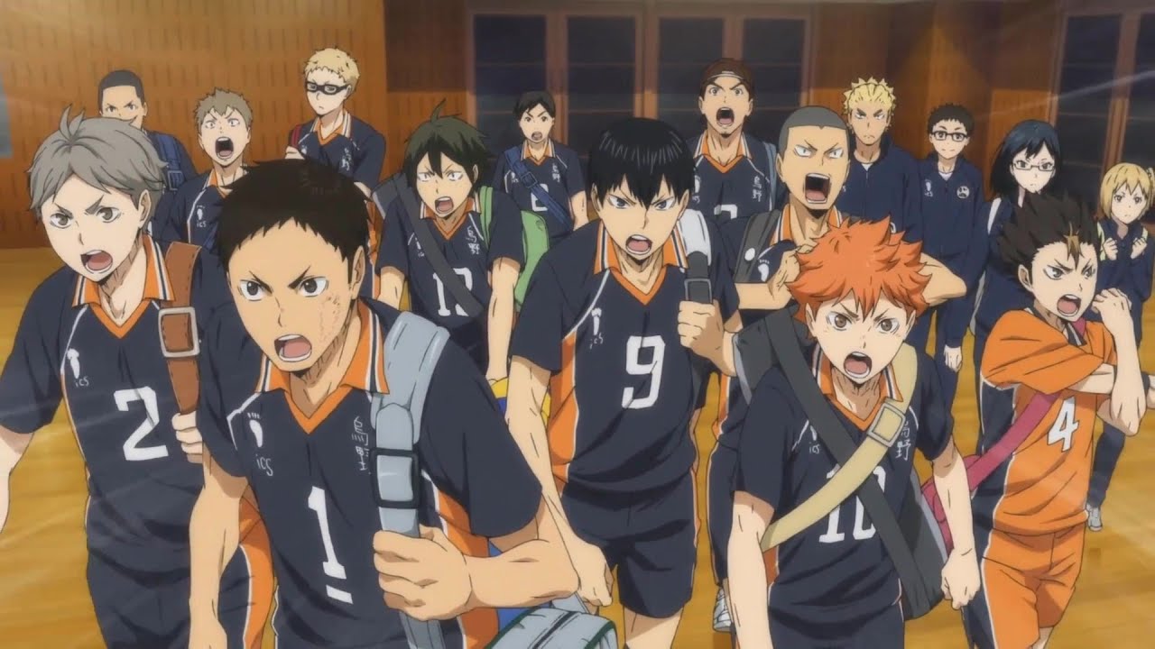 Final match Karasuno vs Shiratorizawa High School, Wakatoshi Ushijima's power ( Haikyuu English Dub)