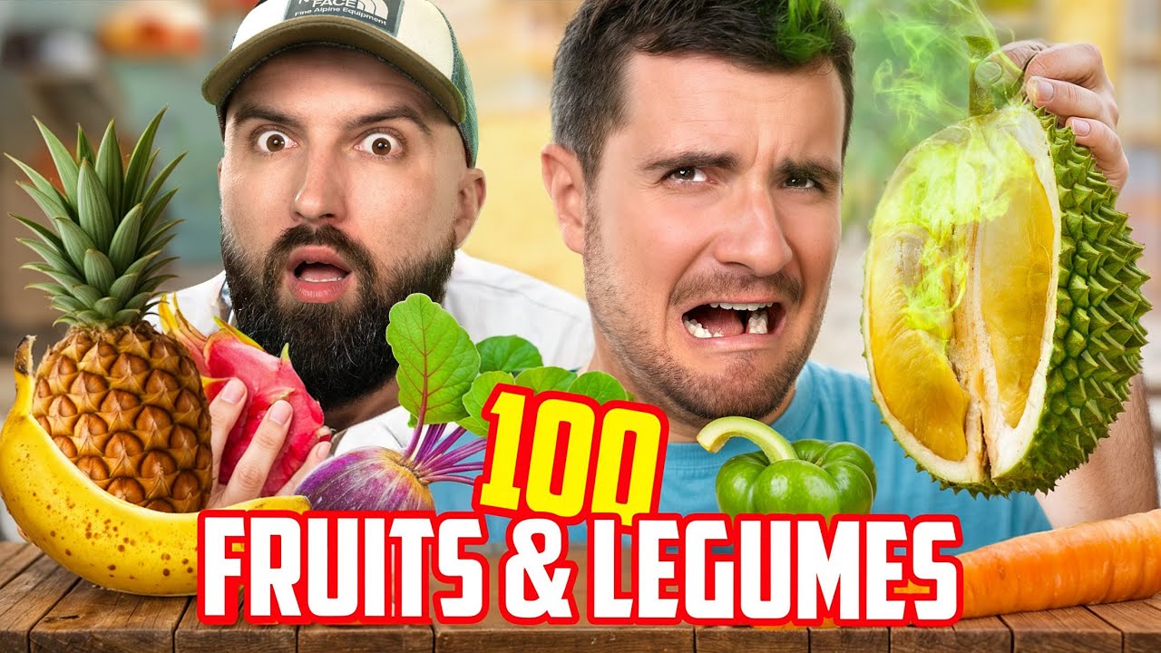 ON MANGE 100 FRUITS ET LÉGUMES D’AFFILÉE (et on les juge)(à l’aide)