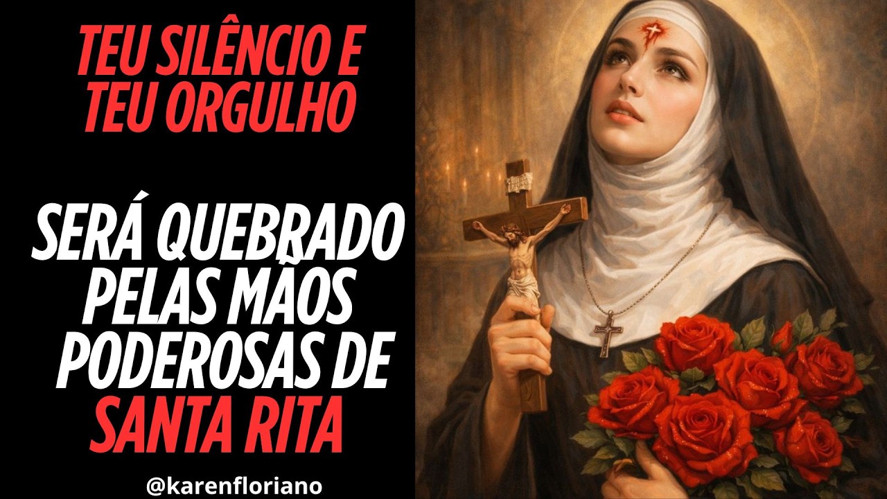 TEU SILÊNCIO E TEU ORGULHO SERÁ QUEBRADO PELAS MÃOS PODEROSAS DE SANTA RITA - E TU VIRÁS ATÉ MIM!