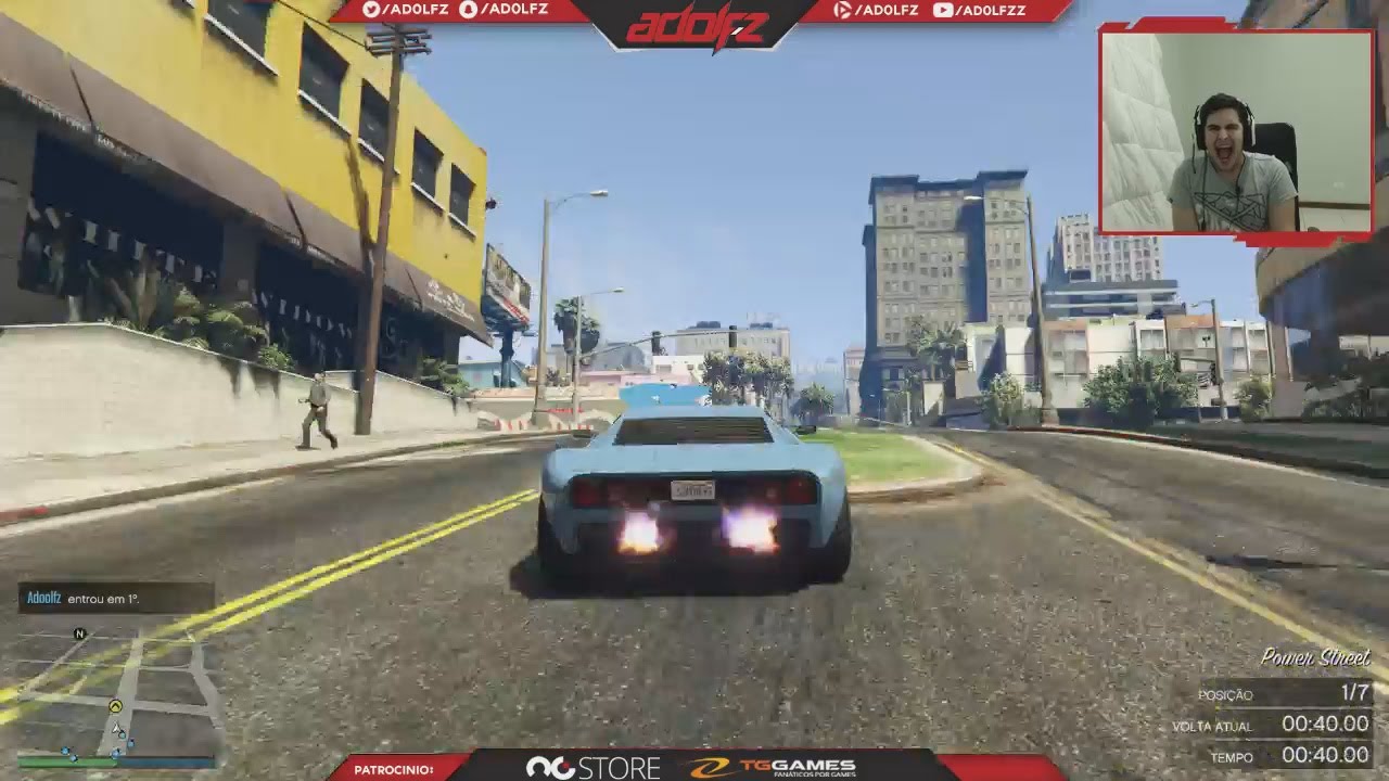 GTA V - MELHORES MOMENTOS DAS CORRIDAS COM OS BROTHERS #1