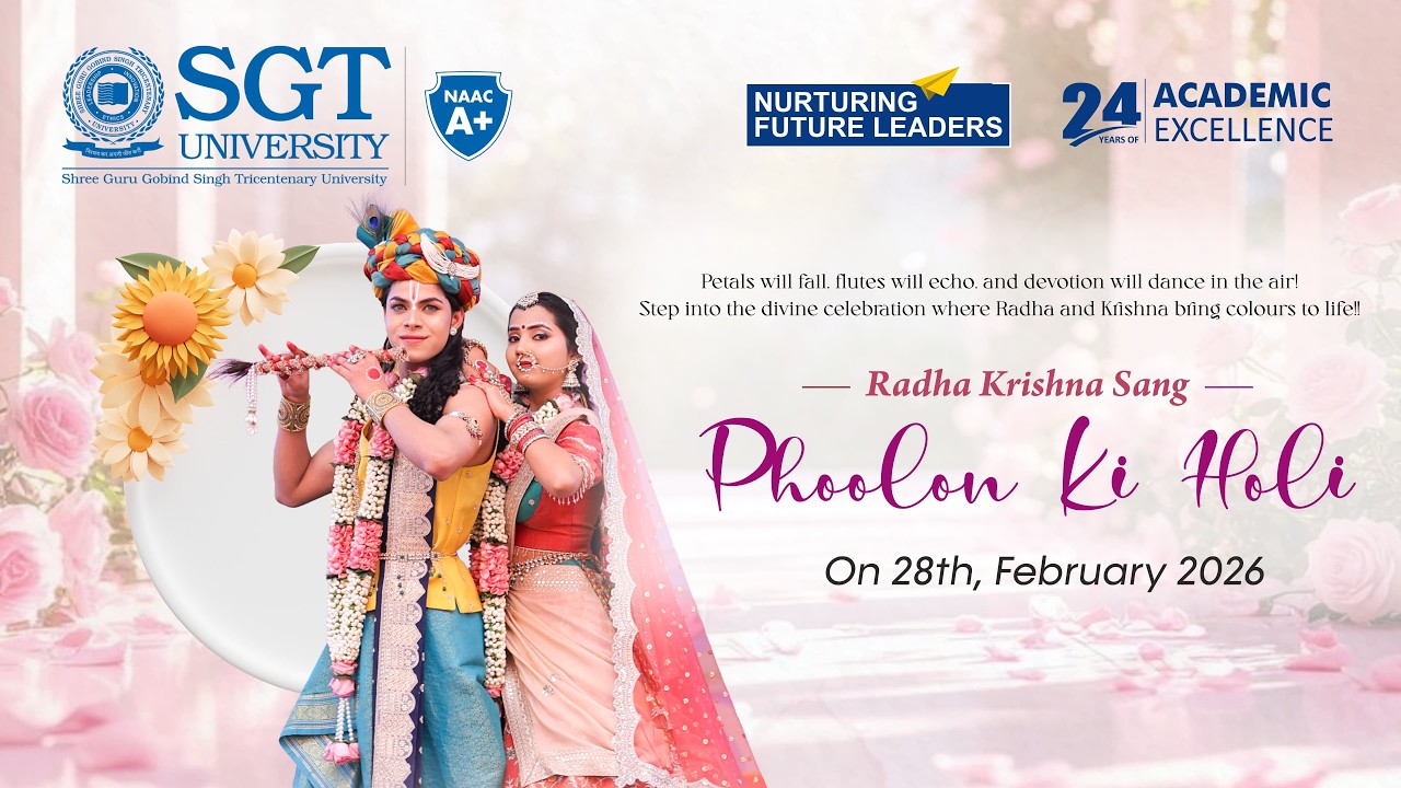 Radha Krishna Sang Phoolon Ki Holi | Live Streaming| SGT University
