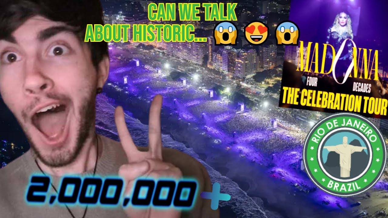 Madonna - The Celebration Tour in Rio, Brazil REACTION | 2 MILLION + People? 😱😍 | Madonna Monday
