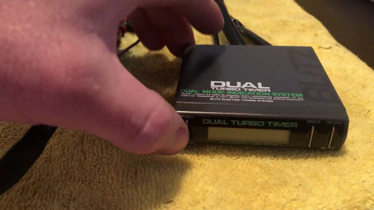 Blitz Dual Turbo Timer DTT operation