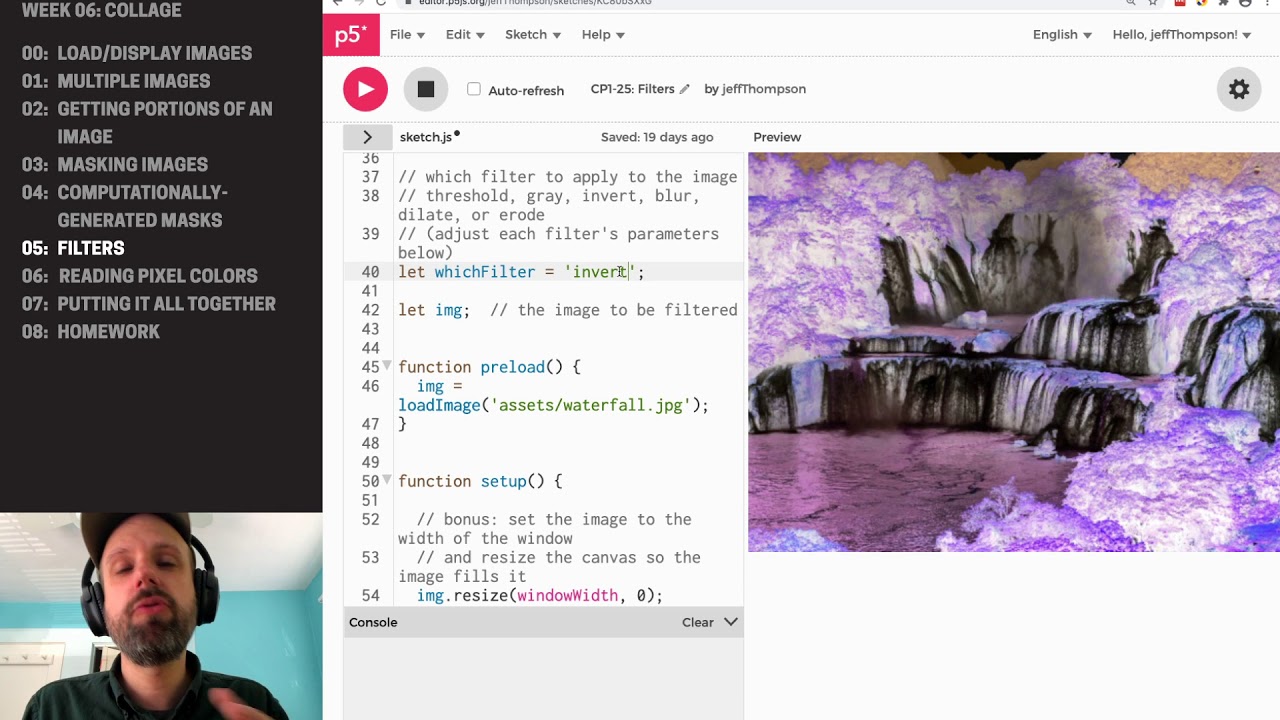 CP1: Collage in P5JS &ndash;&nbsp;Filters