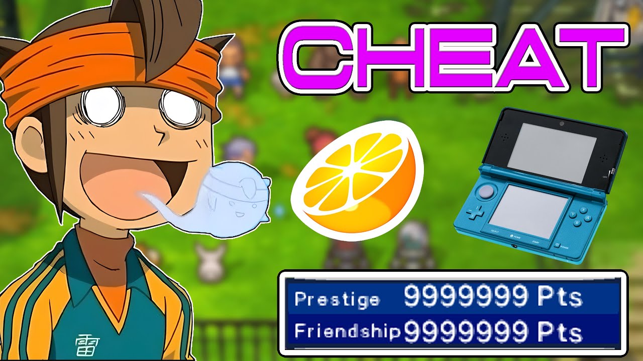 Читы на МАКСИМАЛЬНЫЕ очки престижа и дружбы (3DS и Citra) в Inazuma Eleven 3 #inazumaeleven