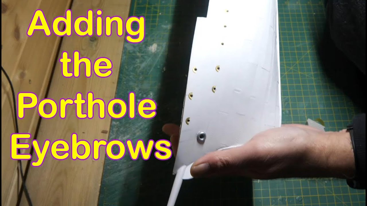 Belem Tall Ship kit by Artesania Latina,  Build Diary part 20,  Porthole eyebrows