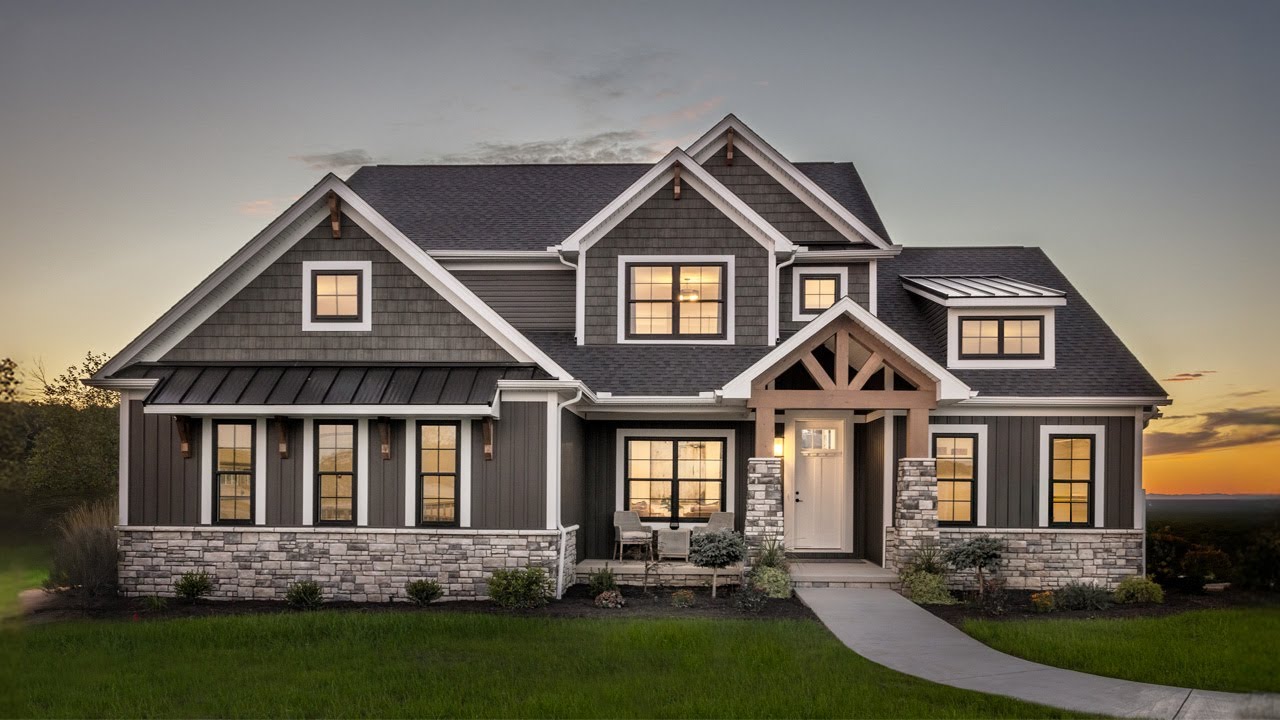 Video Tour: Bowling Green, OH, Olivia Modern Hill Country (Shown with Opt. Features) | Custom Home