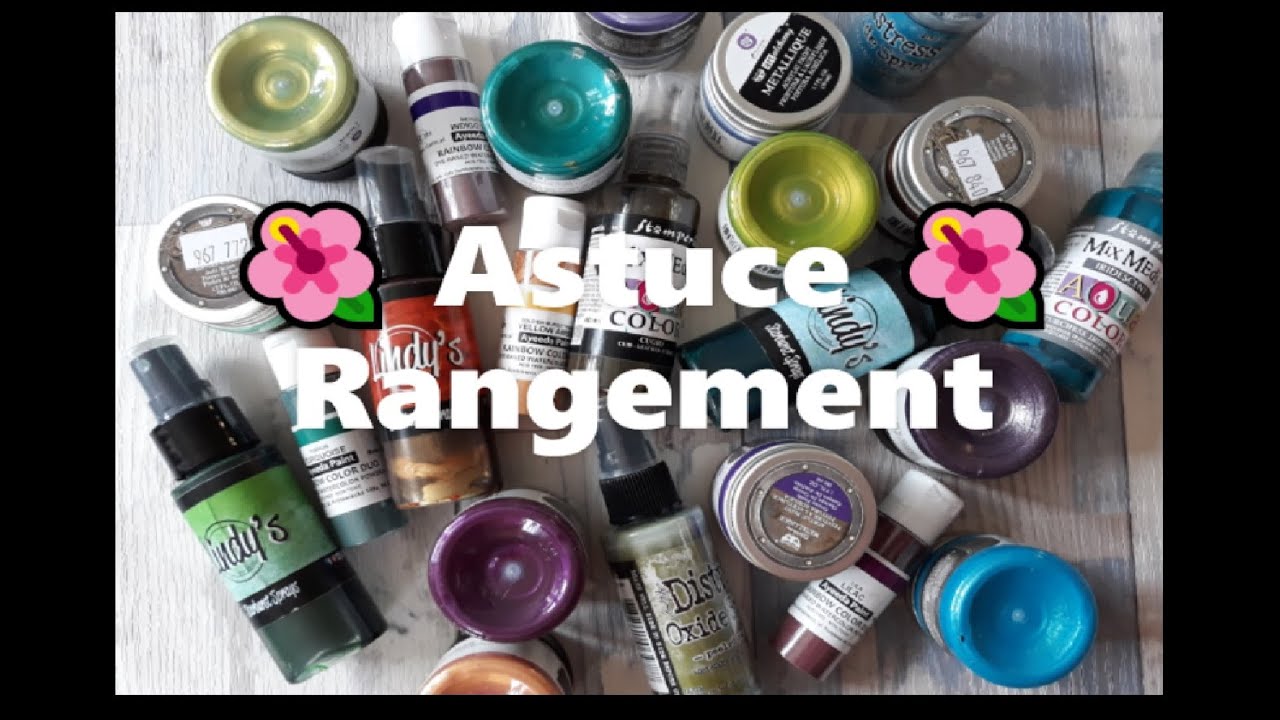 SCRAPROOM #11 Rangement Sprays, Peintures et Paillettes