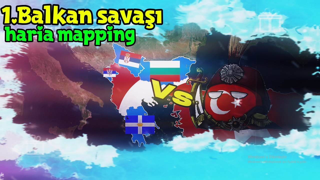 1.BALKAN SAVAŞI OSMANLI Vs bılgar sırp karadağ yunan #history