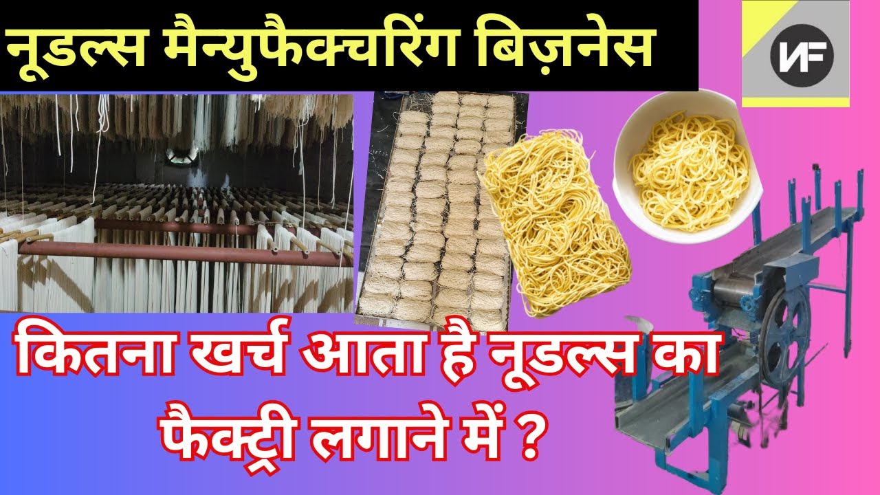 कितना खर्च आता है नूडल्स का फैक्ट्री लगाने में 🍜Noodles Making Business #noodlesmakingmachine