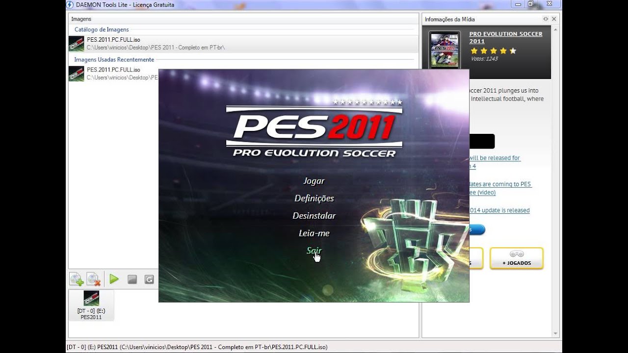 como baixar e instalar pes 2011 pc
