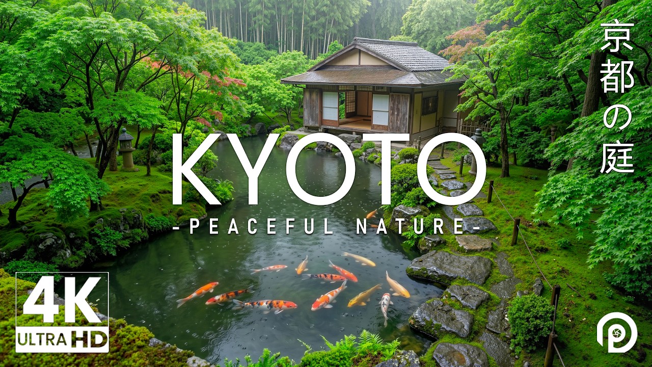 Kyoto in the Rain 🇯🇵 Most Beautiful Zen Garden, Bamboo Forest & Peaceful Scenery (4K)