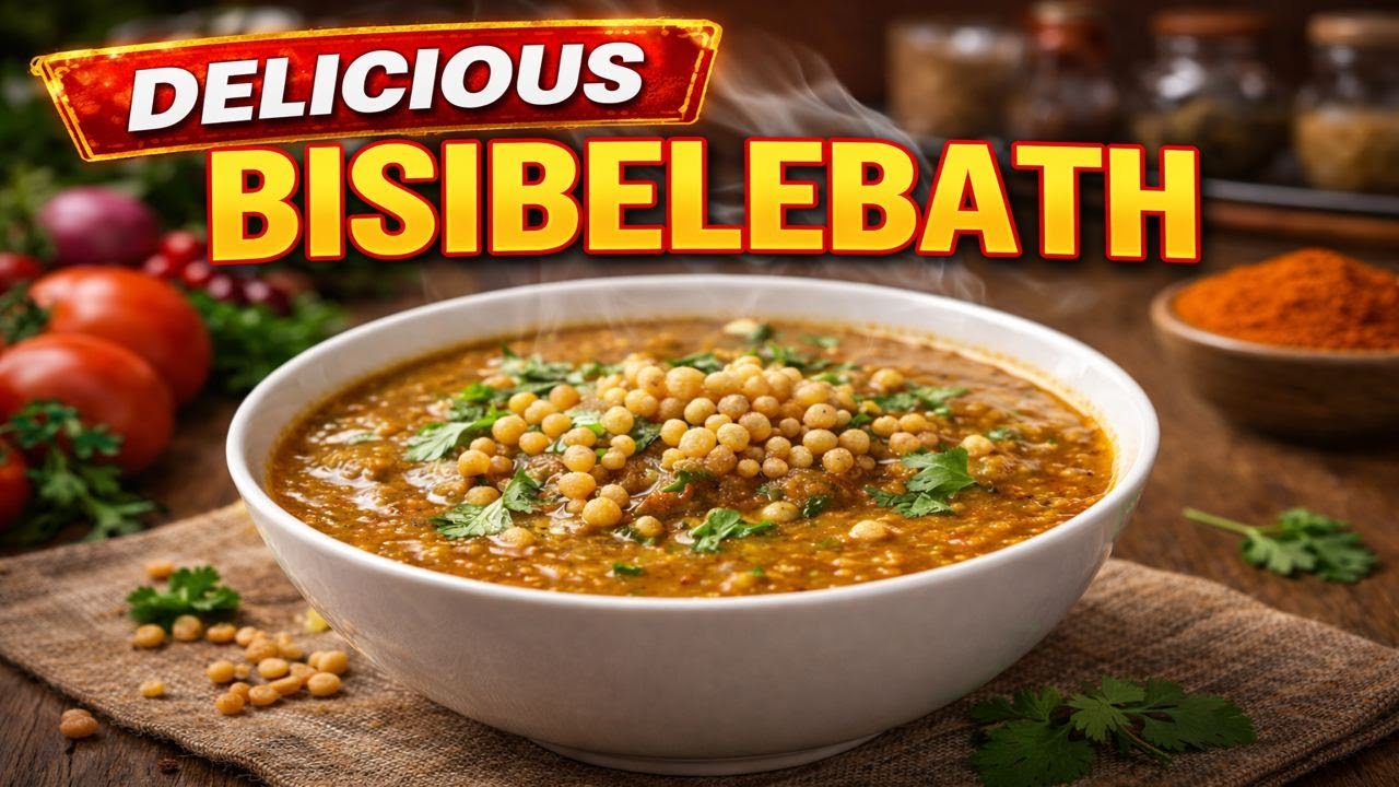 Temple-Style BisiBele Bath Without Onion | Pure Veg Recipe