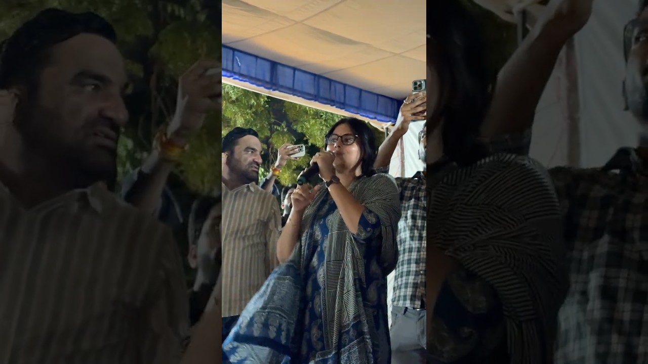 MP Priya Saroj Powerful Speech at Jantar Mantar | Supporting Sonam Wangchuk | Massive CJP Protest