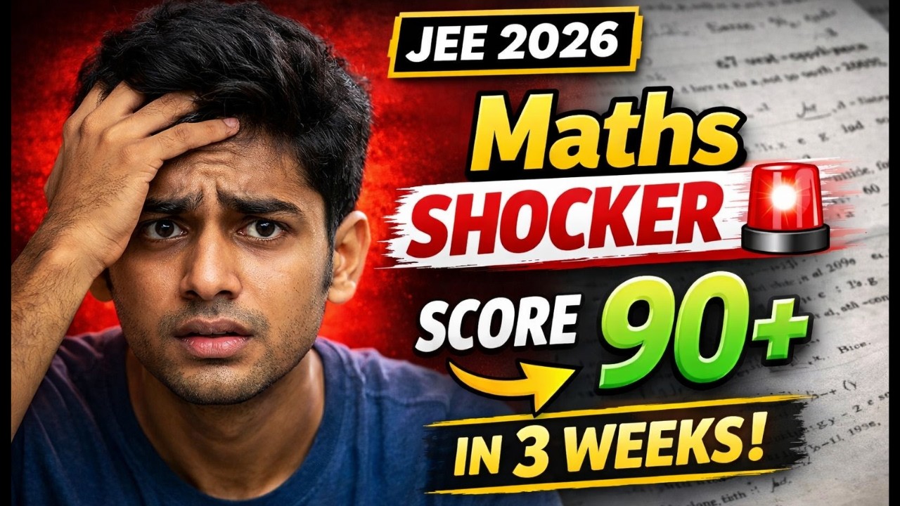 JEE Main Session 2 Maths 2026 Will Be HARDER — Here's How to Score 90+ in 3 Weeks | Must Check