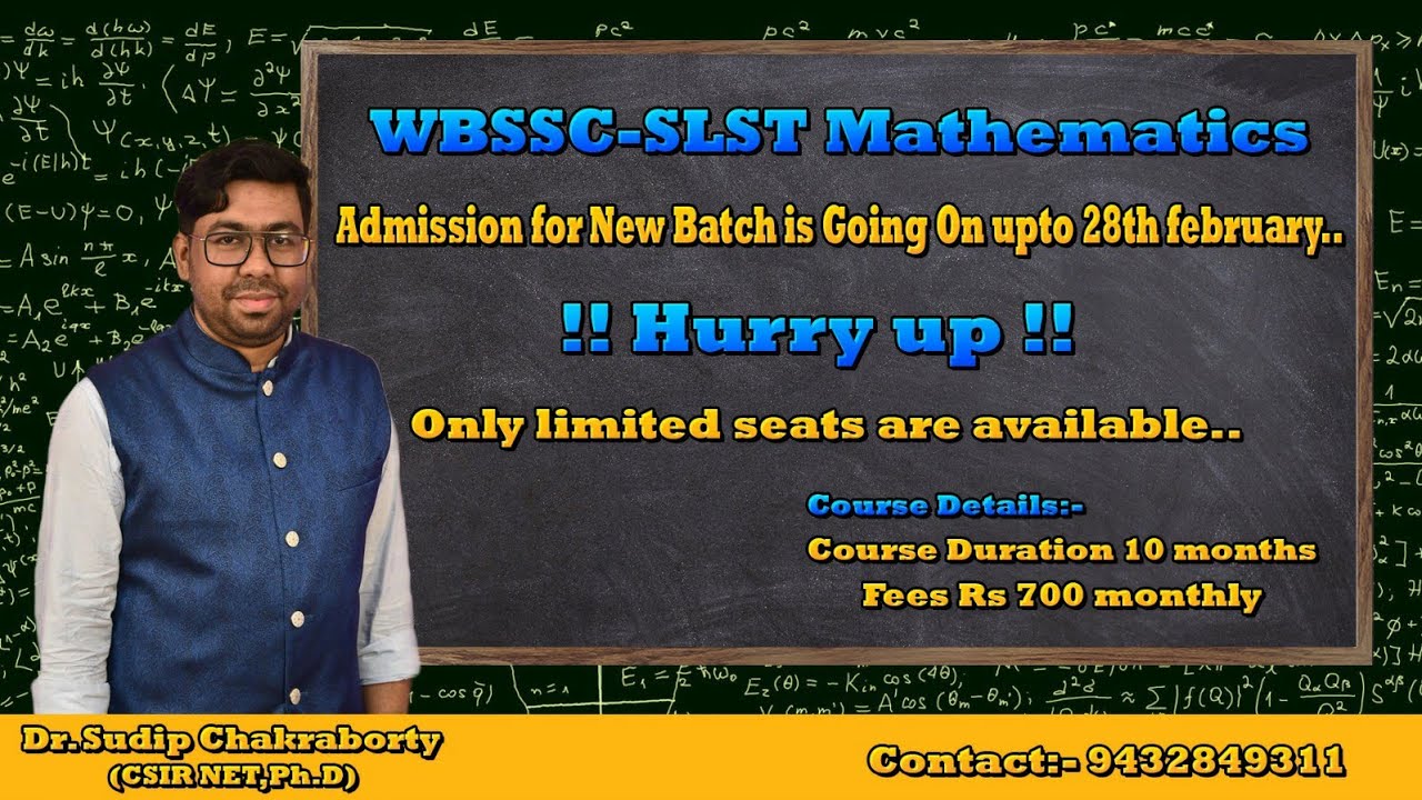 Demo Lecture || WBSSC-SLST Mathematics IX-X & XI-XII || Mapping || For Admission Contact 9432849311